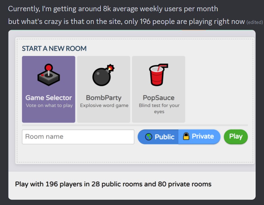 A screenshot of a discord message sent by Philip